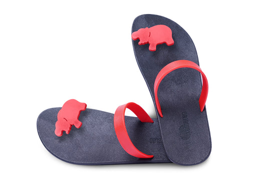Poppi Hippo Black Sole Red Strap