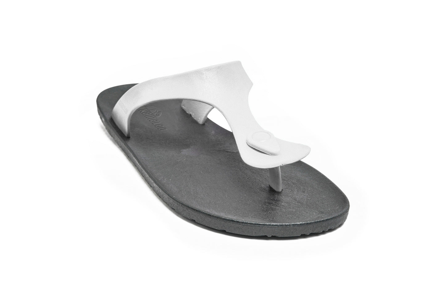 Candy Black Sole White Strap