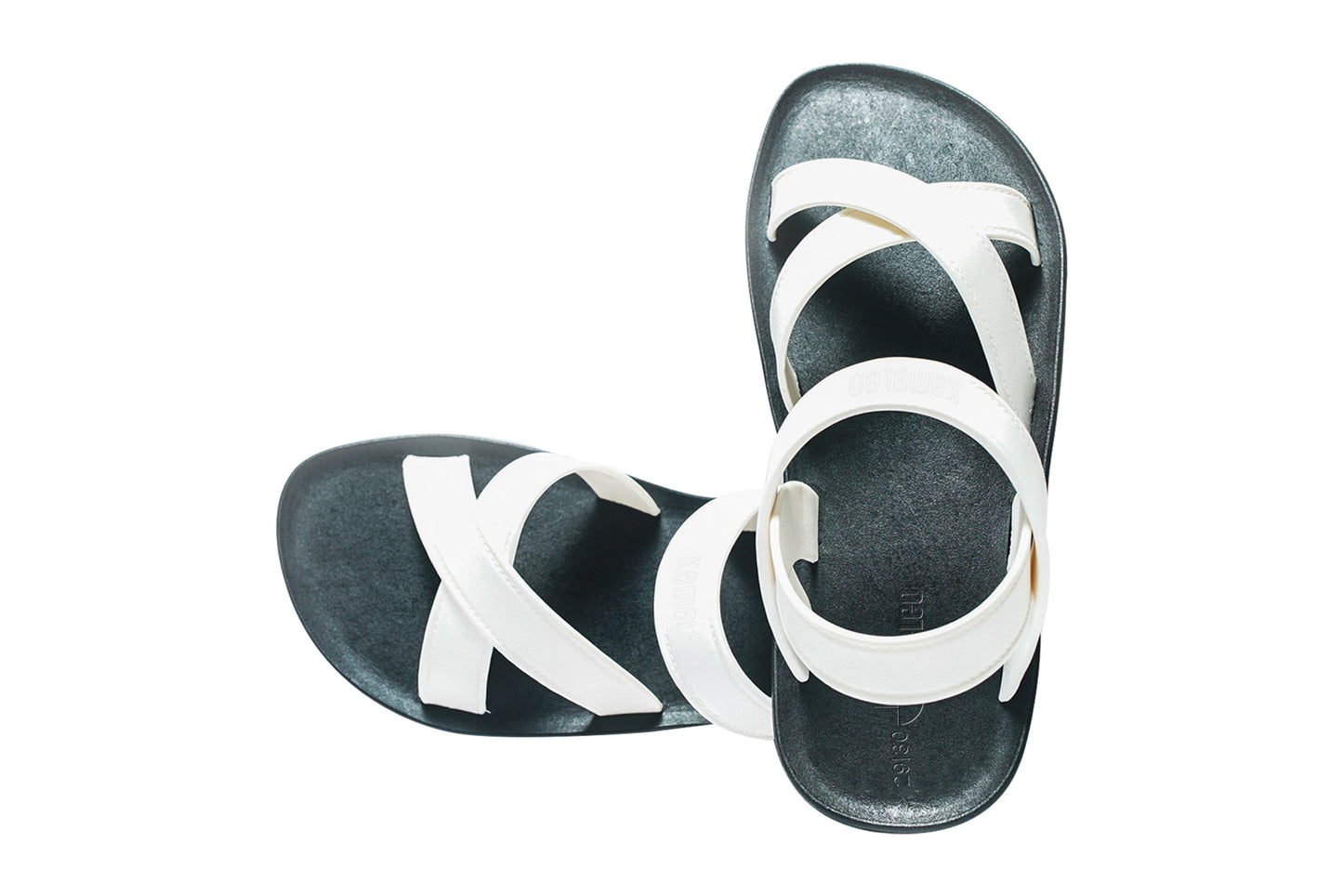 Cross Plus Kids Black Sole White Strap