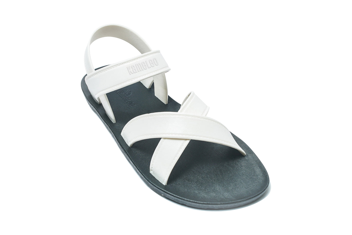 Cross Plus Kids Black Sole White Strap