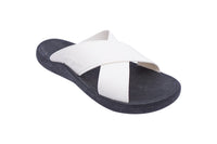 Crossy Black Sole White Strap
