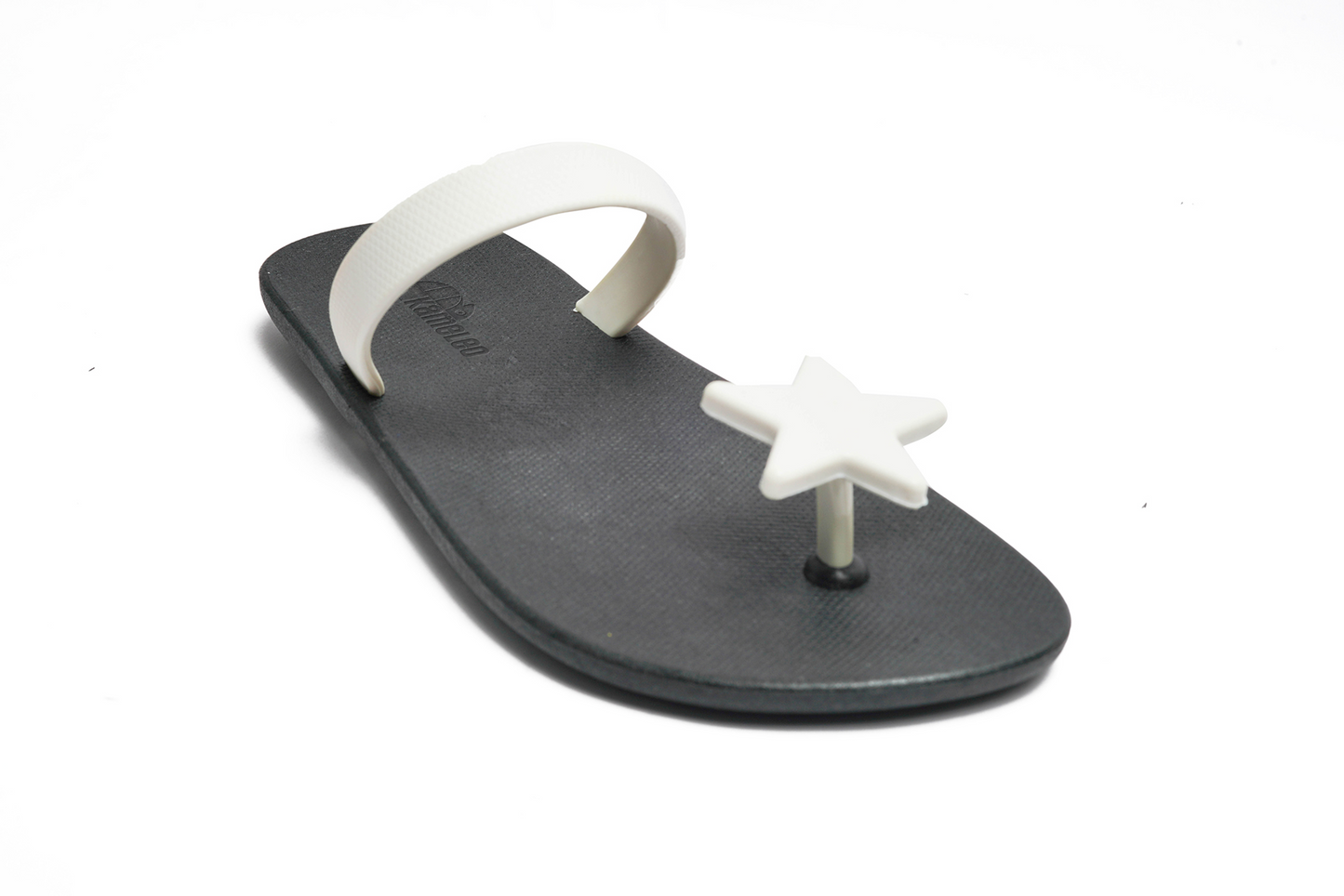 Poppi Star Black Sole White Strap