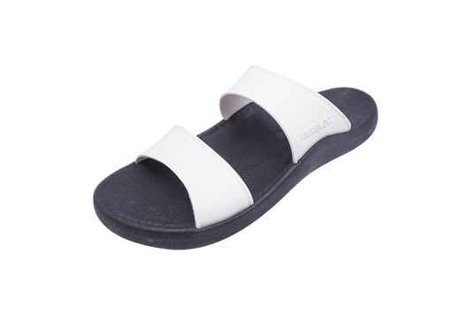 Twinny Black Sole White Strap
