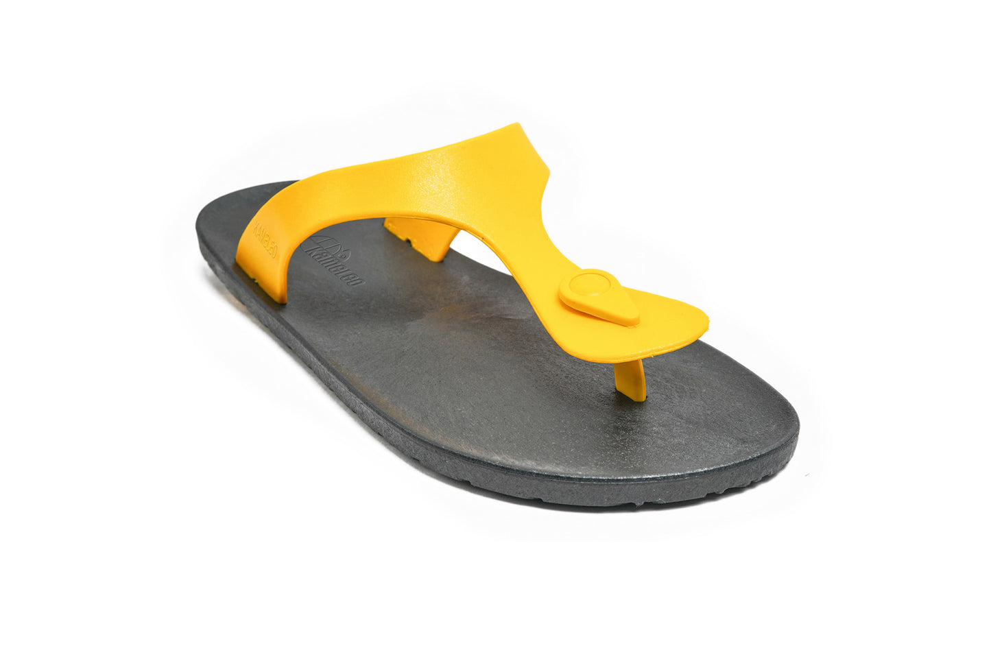 Candy Black Sole Yellow Strap