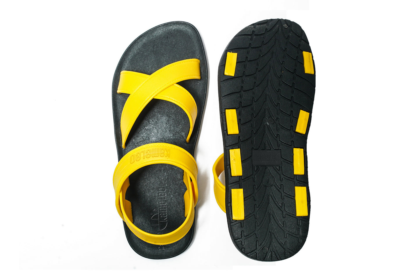 Cross Plus Kids Black Sole Yellow Strap