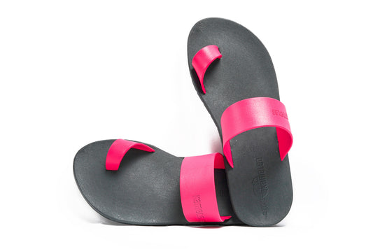 Pop Thumb Kids Black Sole Pink Strap