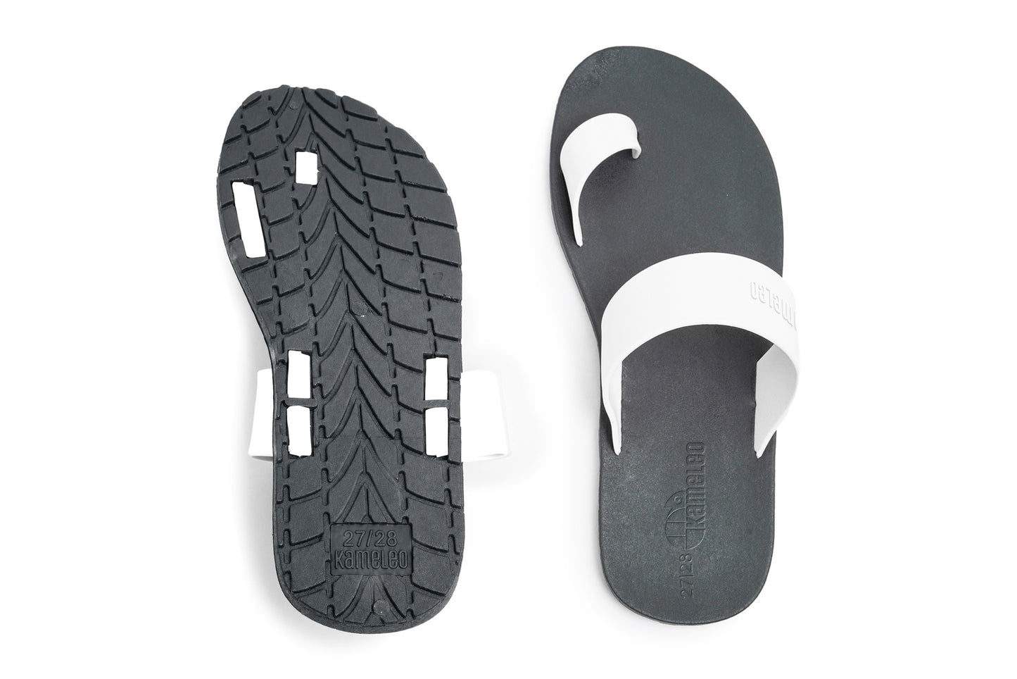 Pop Thumb Kids Black Sole White Strap