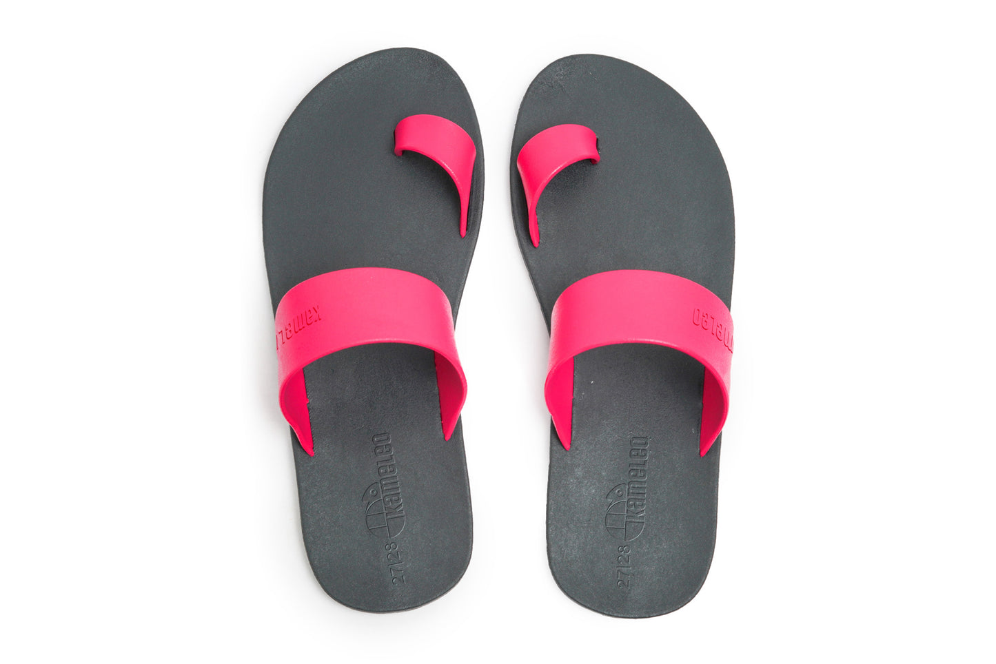 Pop Thumb Kids Black Sole Pink Strap