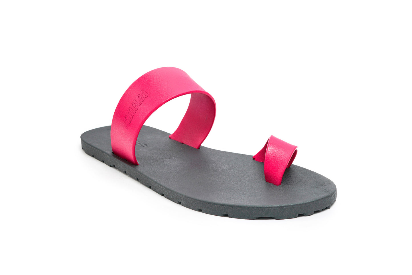Pop Thumb Kids Black Sole Pink Strap