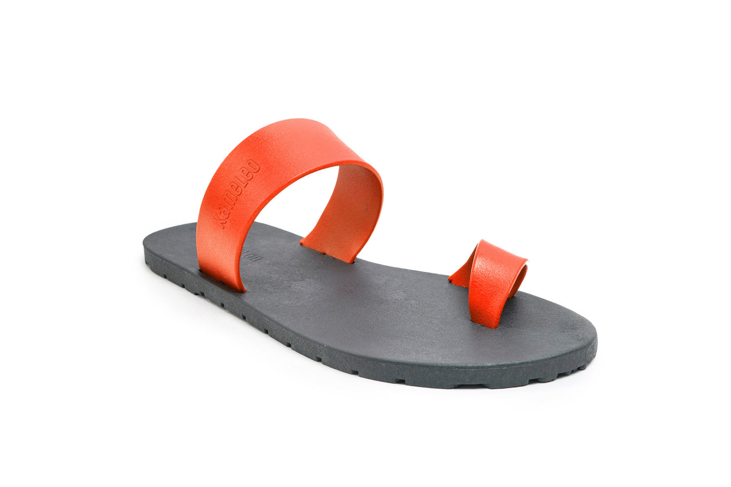Pop Thumb Kids Black Sole Orange Strap