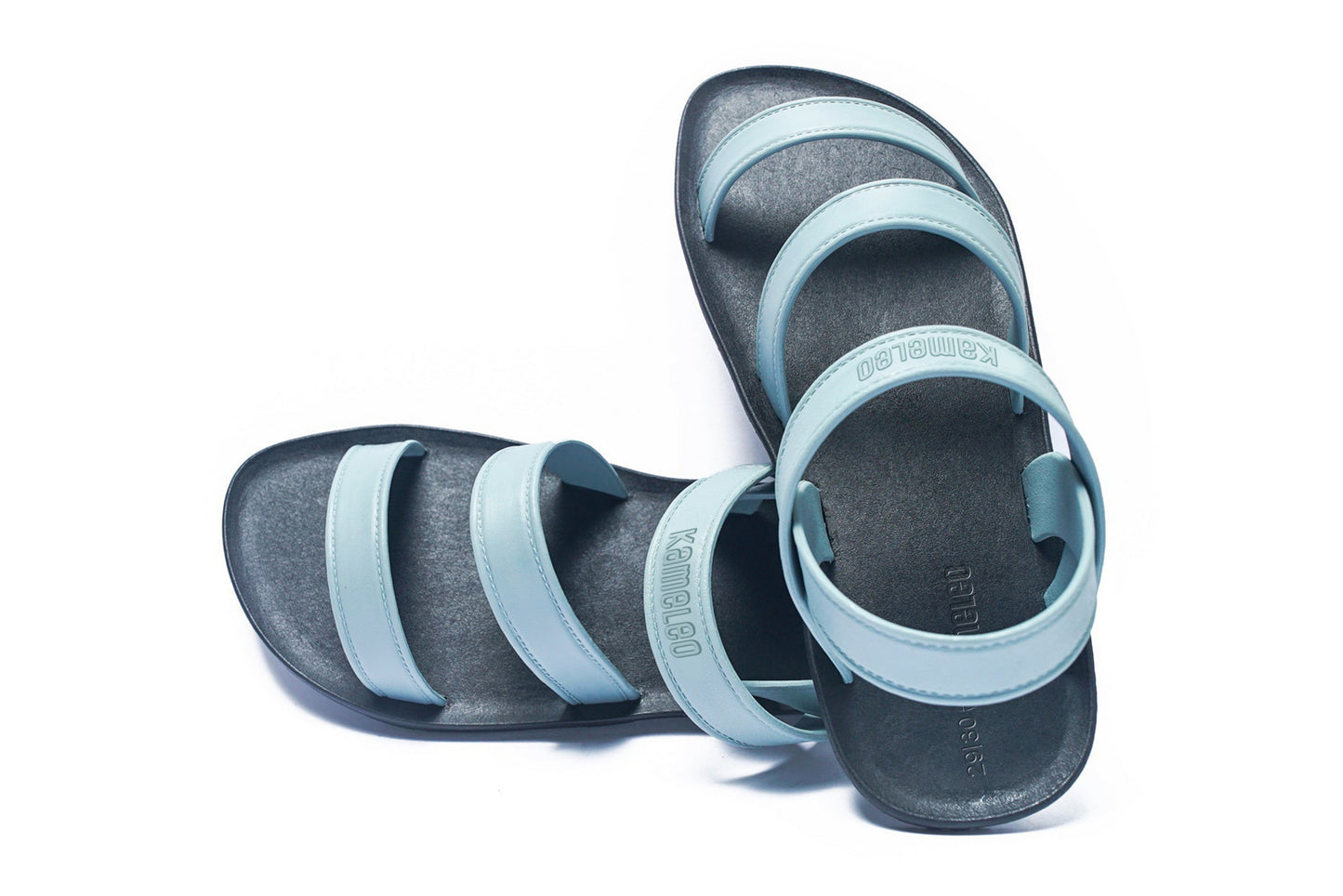 Twin Plus Kids Black Sole Grey Strap