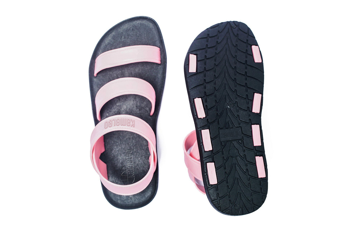 Twin Plus Kids Black Sole LightPink Strap