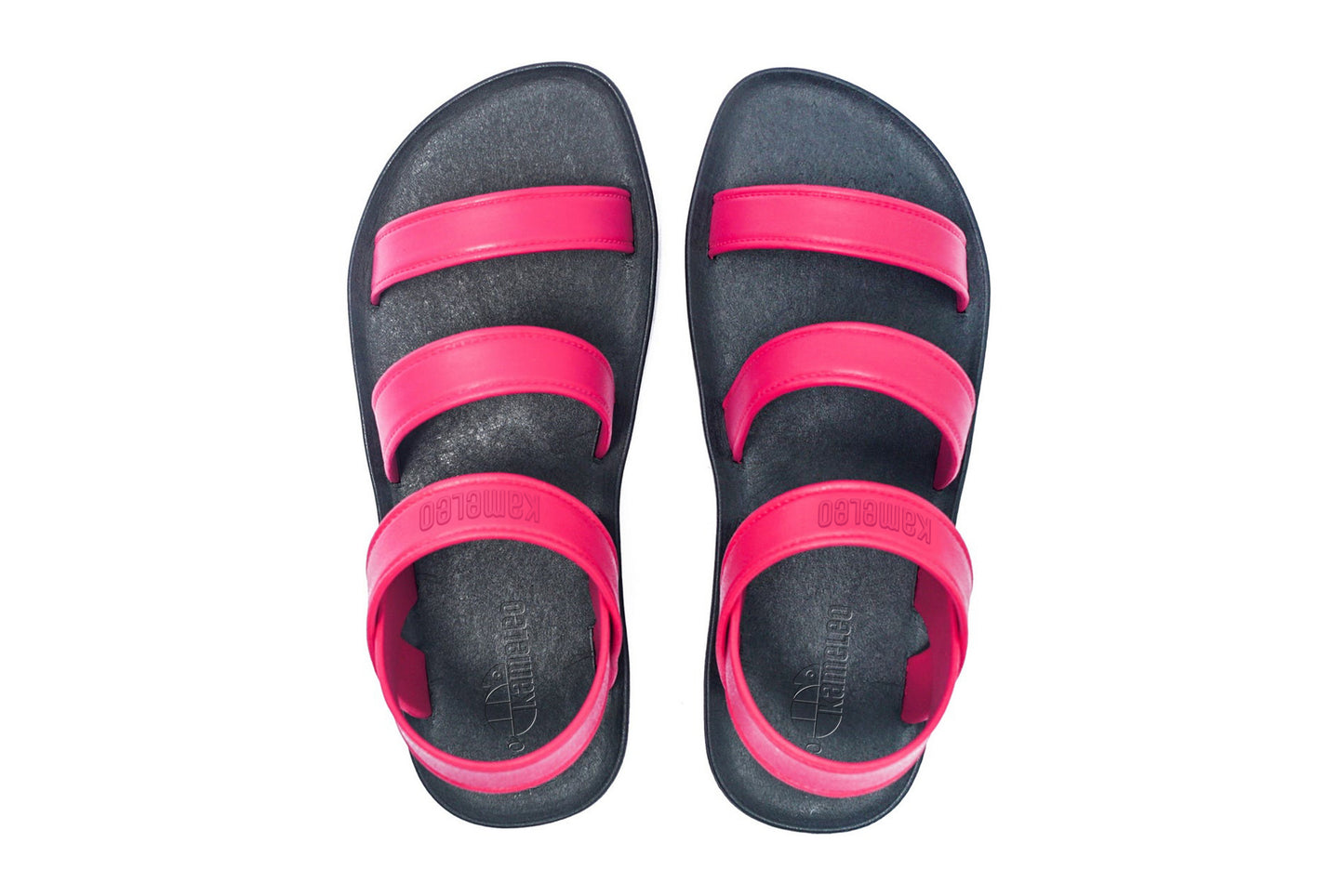 Twin Plus Kids Black Sole Pink Strap
