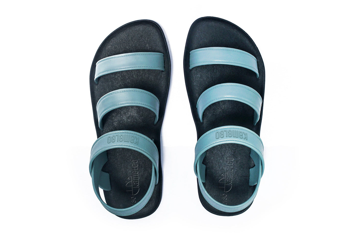Twin Plus Kids Black Sole Grey Strap