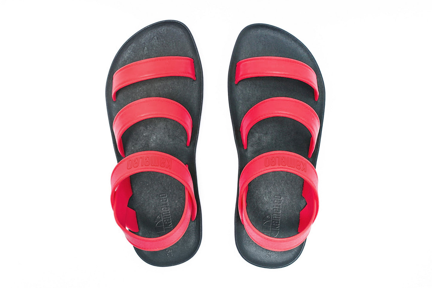 Twin Plus Kids Black Sole Red Strap