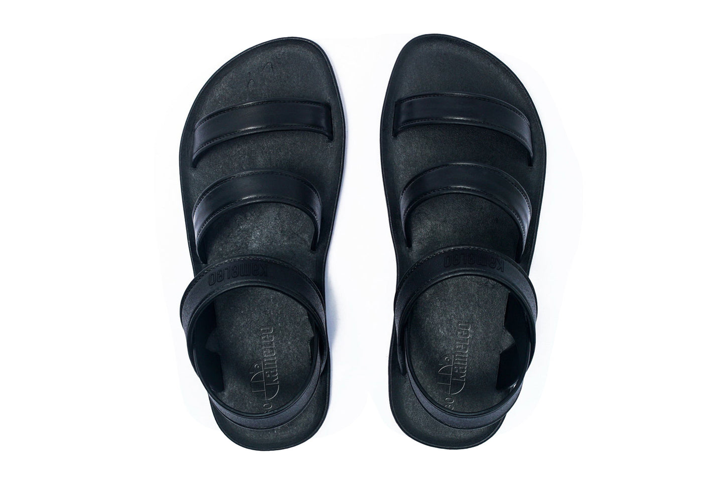 Twin Plus Kids Black Sole Black Strap