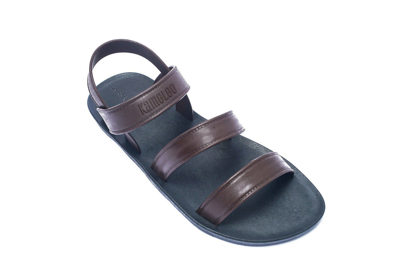 Twin Plus Kids Black Sole Brown Strap