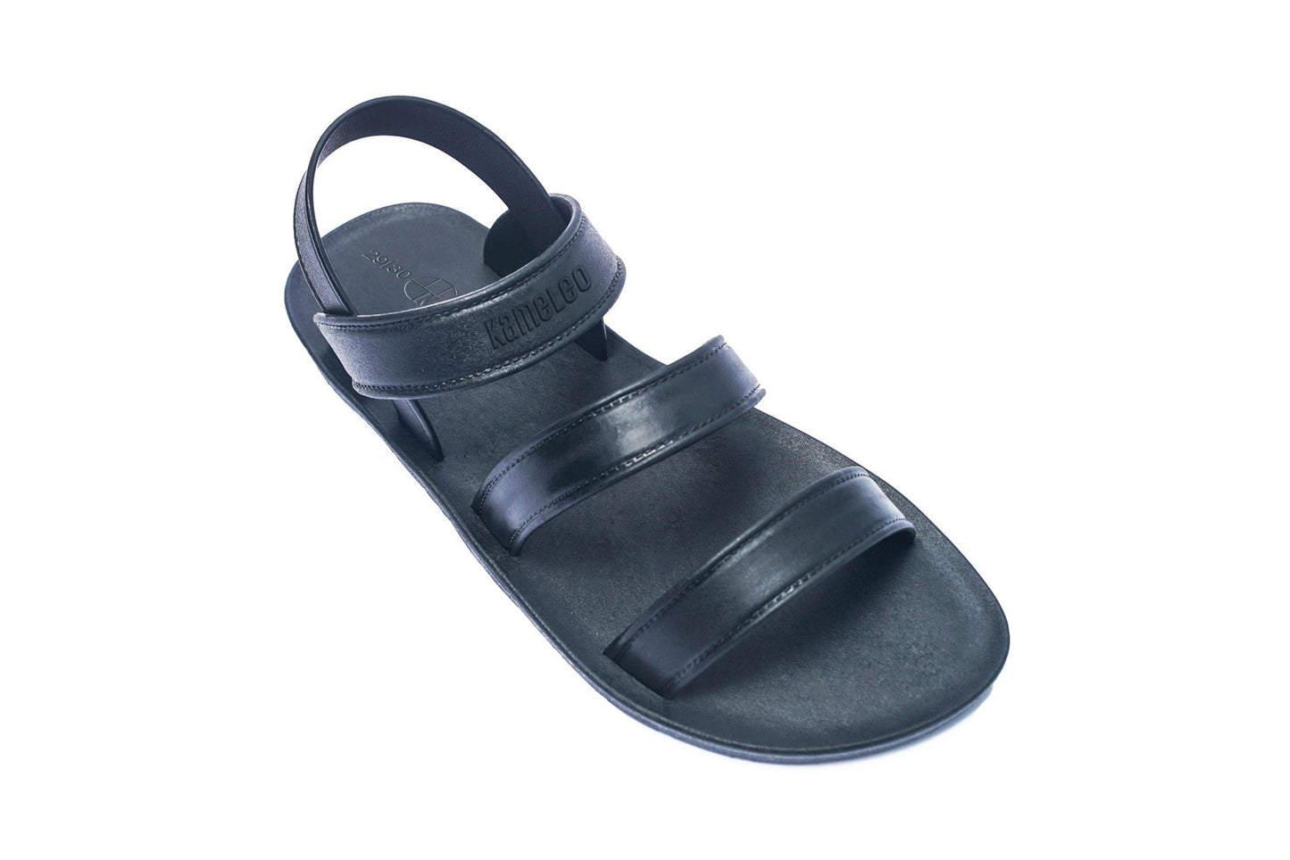 Twin Plus Kids Black Sole Black Strap