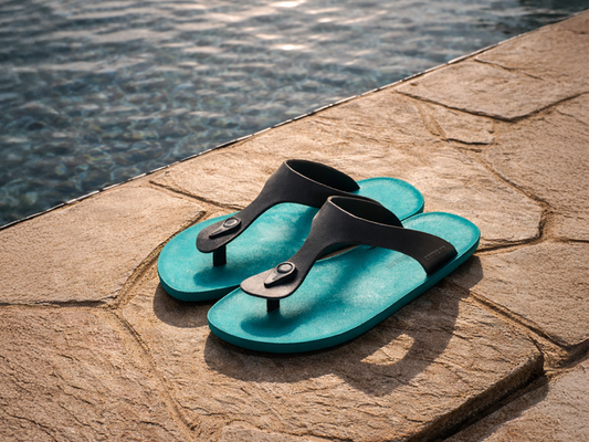 Candy Green Sole Black Strap