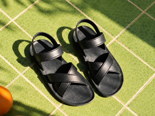 Cross Plus Black Sole Black Strap