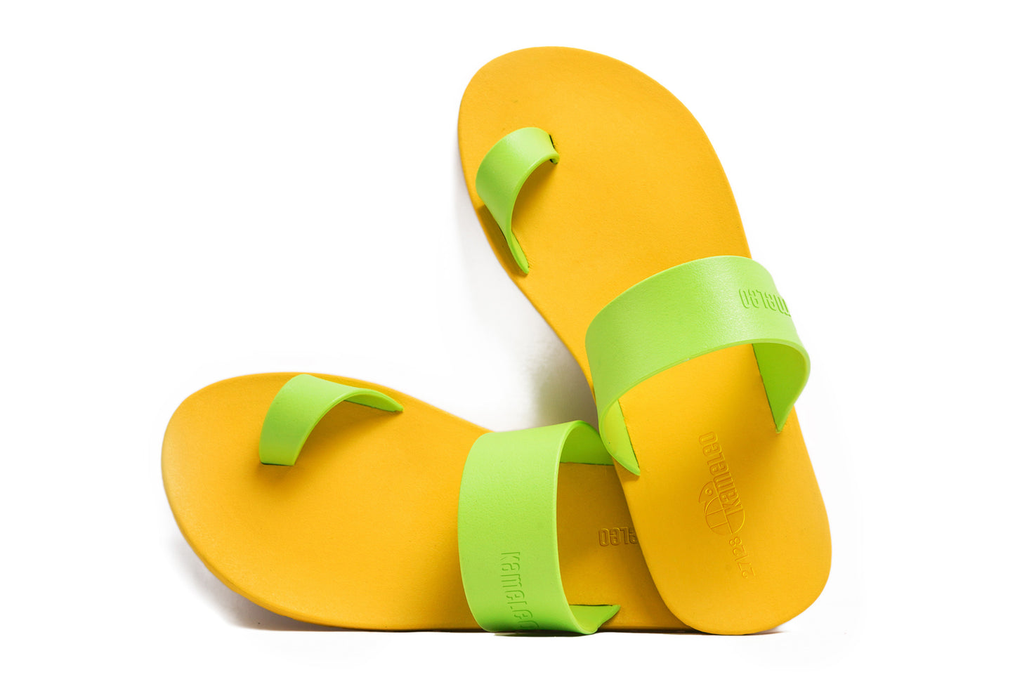 Pop Thumb Kids Yellow Sole Lime Strap