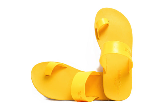 Pop Thumb Kids Yellow Sole Yellow Strap