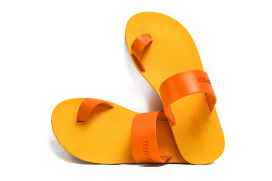Pop Thumb Kids Yellow Sole Orange Strap