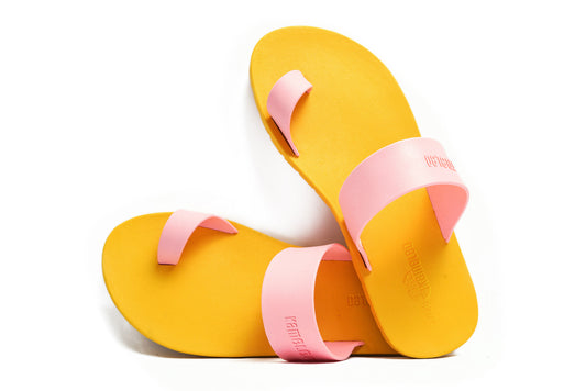 Pop Thumb Kids Yellow Sole LightPink Strap