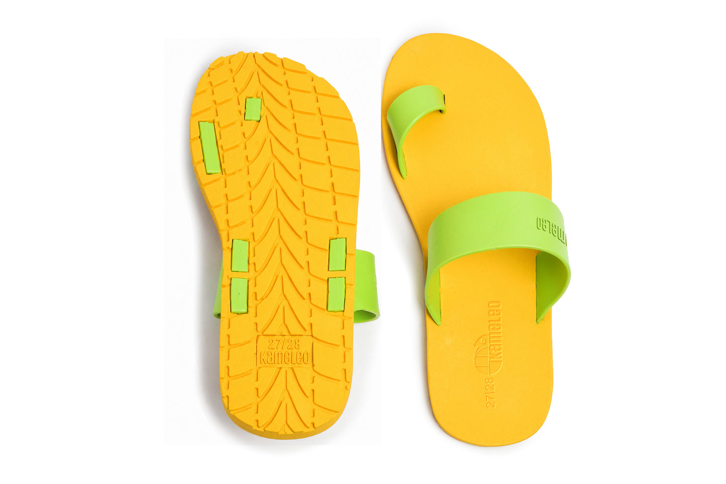 Pop Thumb Kids Yellow Sole Lime Strap