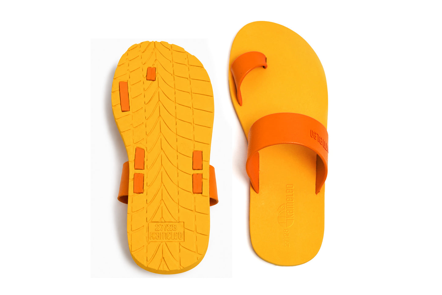 Pop Thumb Kids Yellow Sole Orange Strap