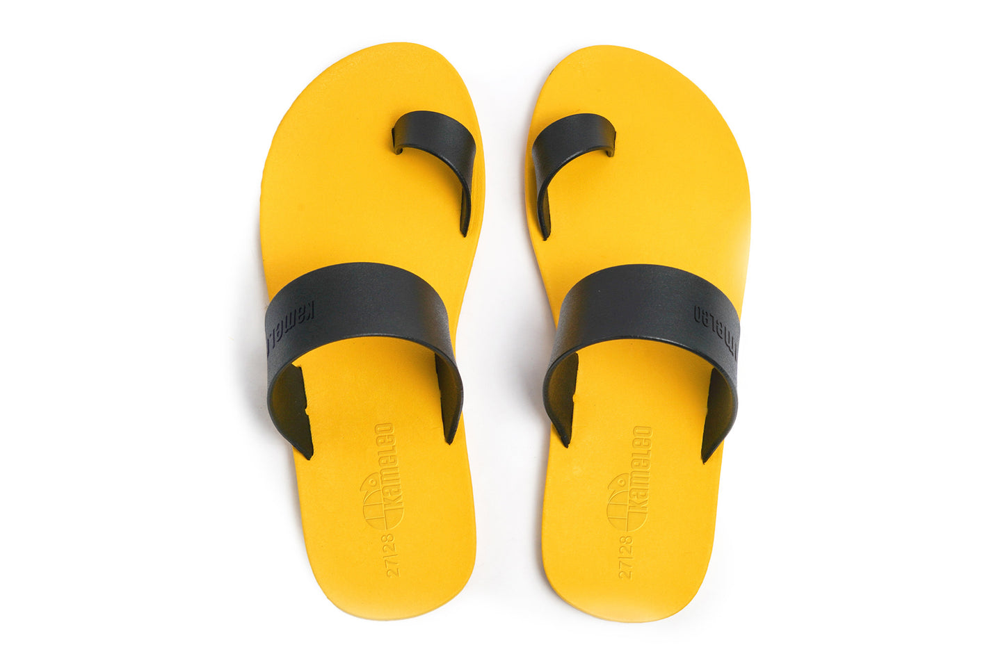 Pop Thumb Kids Yellow Sole Black Strap
