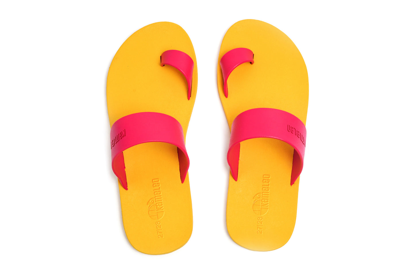 Pop Thumb Kids Yellow Sole Pink Strap