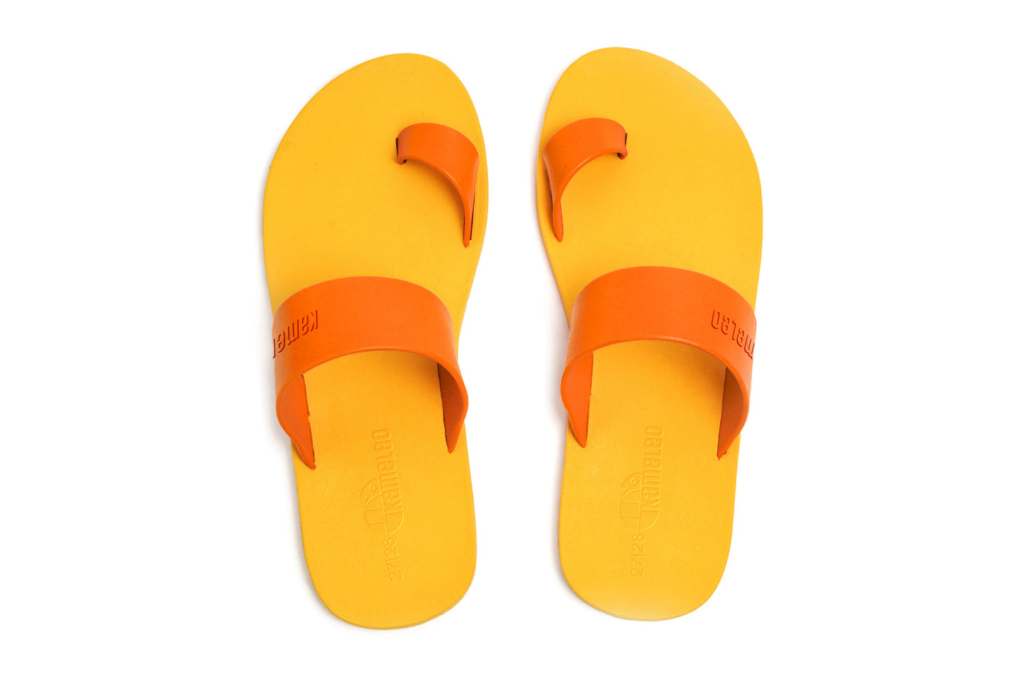 Pop Thumb Kids Yellow Sole Orange Strap