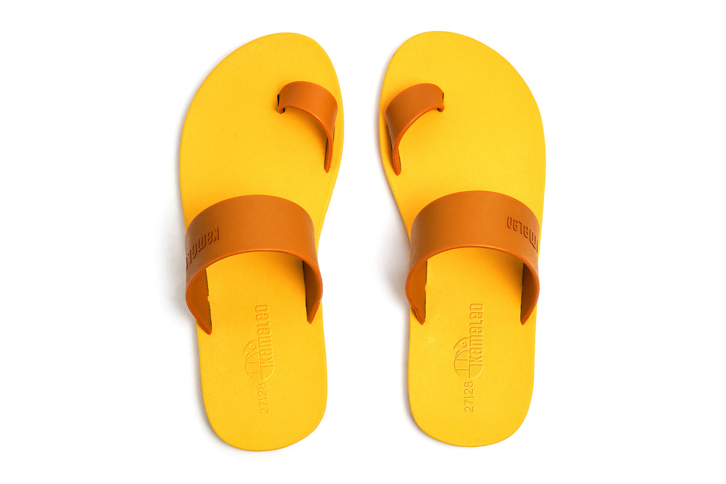 Pop Thumb Kids Yellow Sole Caramel Strap