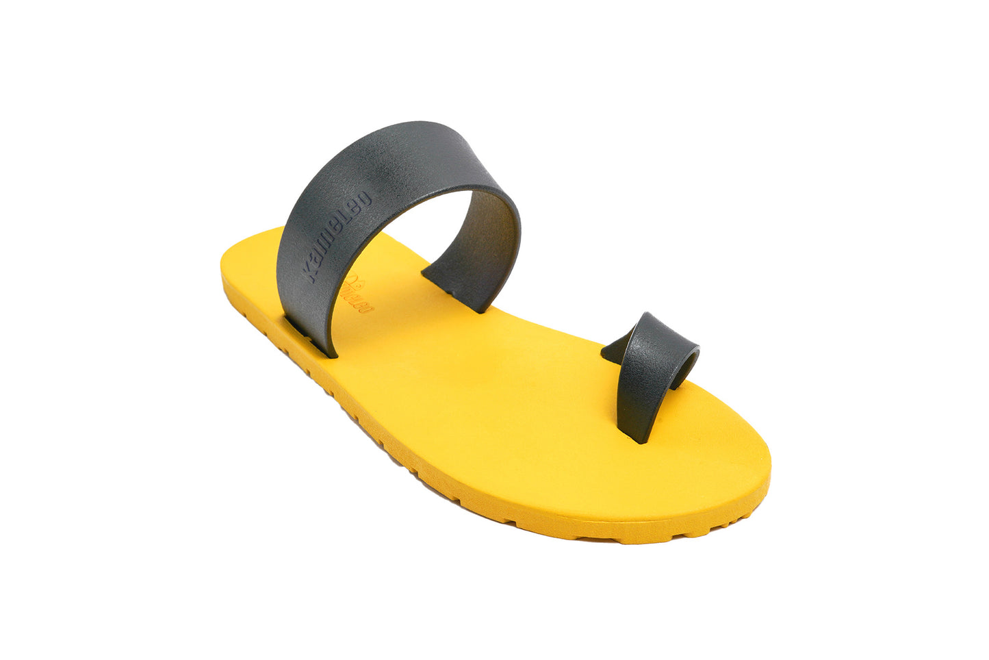 Pop Thumb Kids Yellow Sole Black Strap