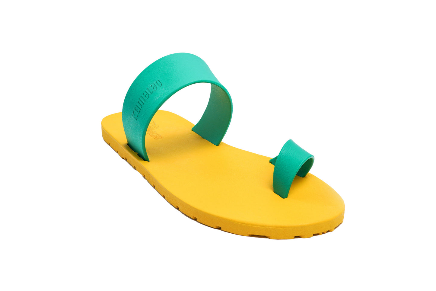 Pop Thumb Kids Yellow Sole Green Strap