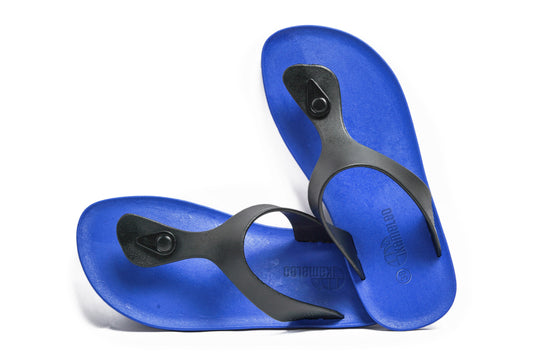 Candy Blue Sole Black Strap