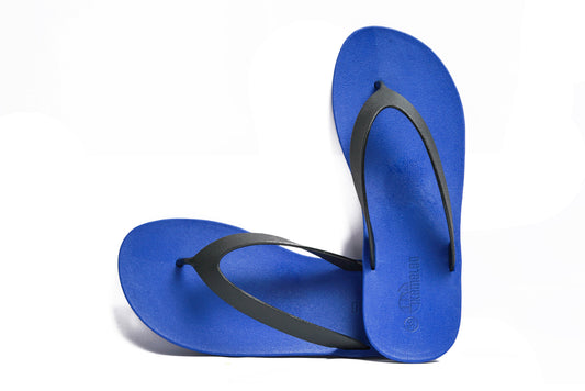 Flippy Blue Sole Black Strap