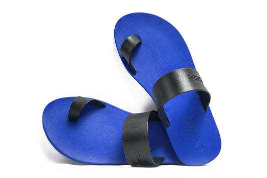Pop Thumb Blue Sole Black Strap