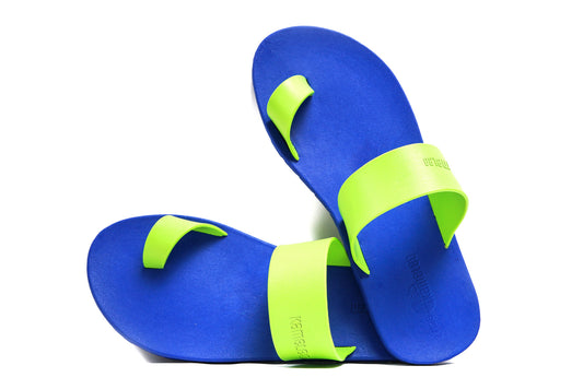 Pop Thumb Kids Blue Sole Lime Strap