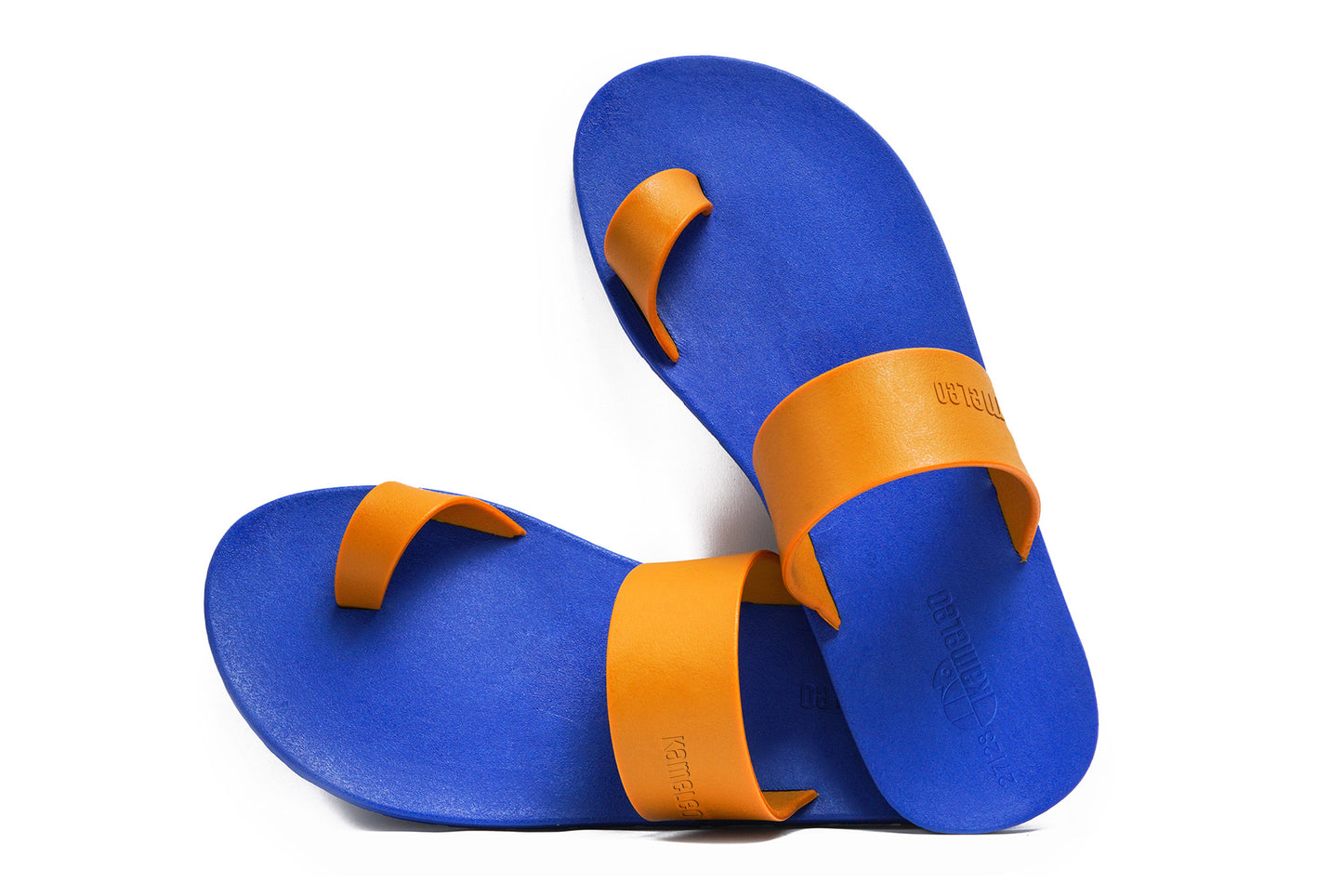 Pop Thumb Kids Blue Sole Caramel Strap