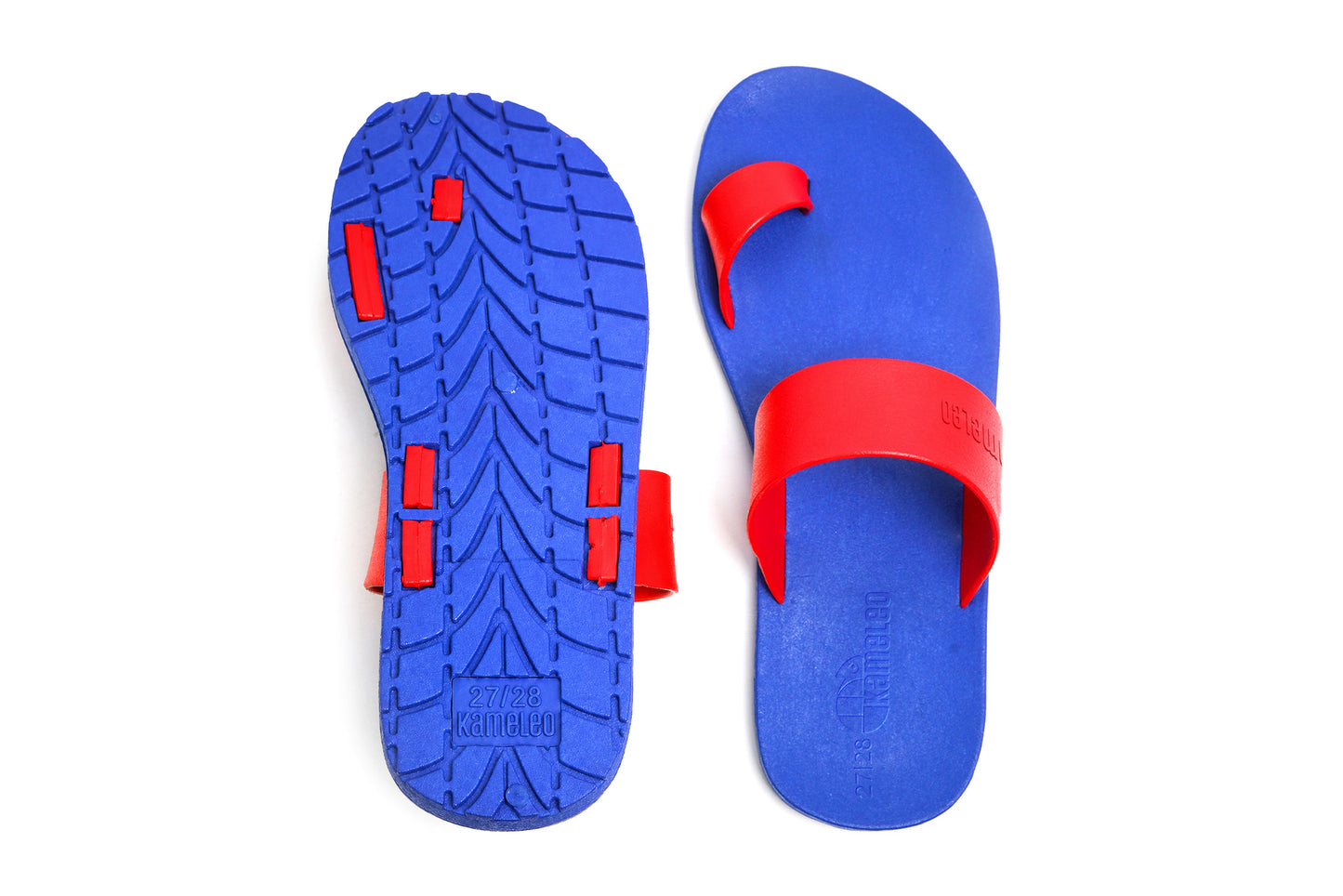 Pop Thumb Kids Blue Sole Red Strap