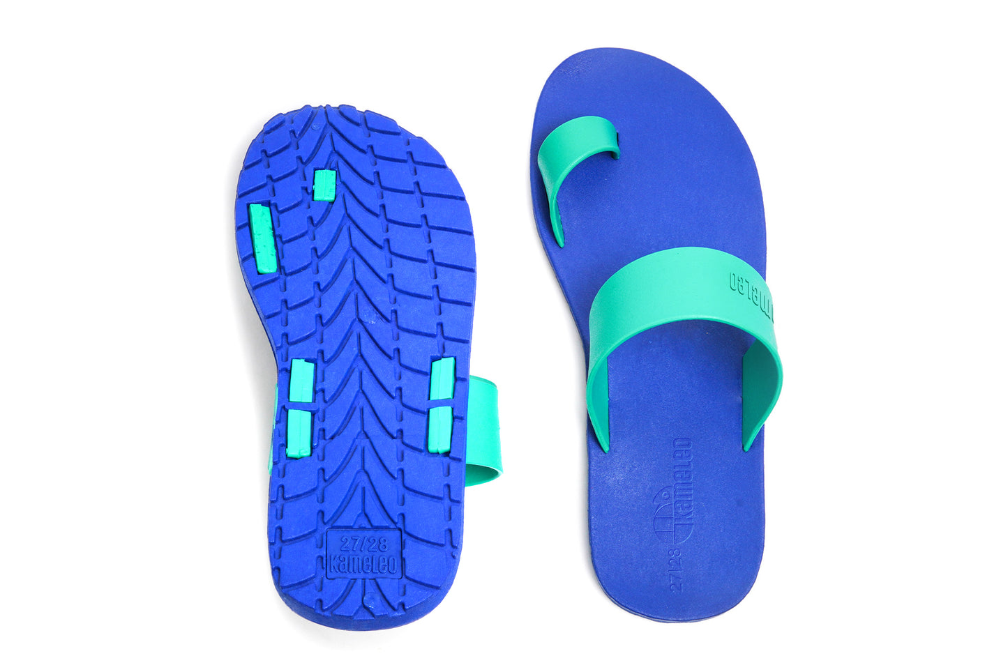 Pop Thumb Kids Blue Sole Green Strap