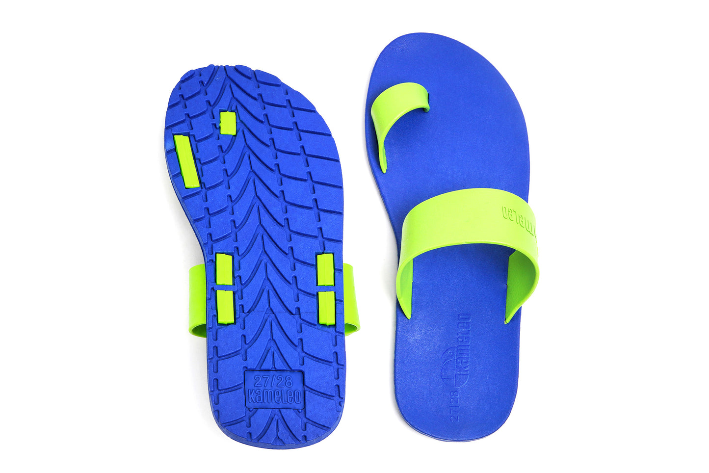 Pop Thumb Kids Blue Sole Lime Strap