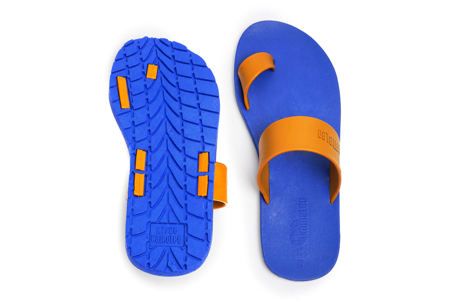 Pop Thumb Kids Blue Sole Caramel Strap