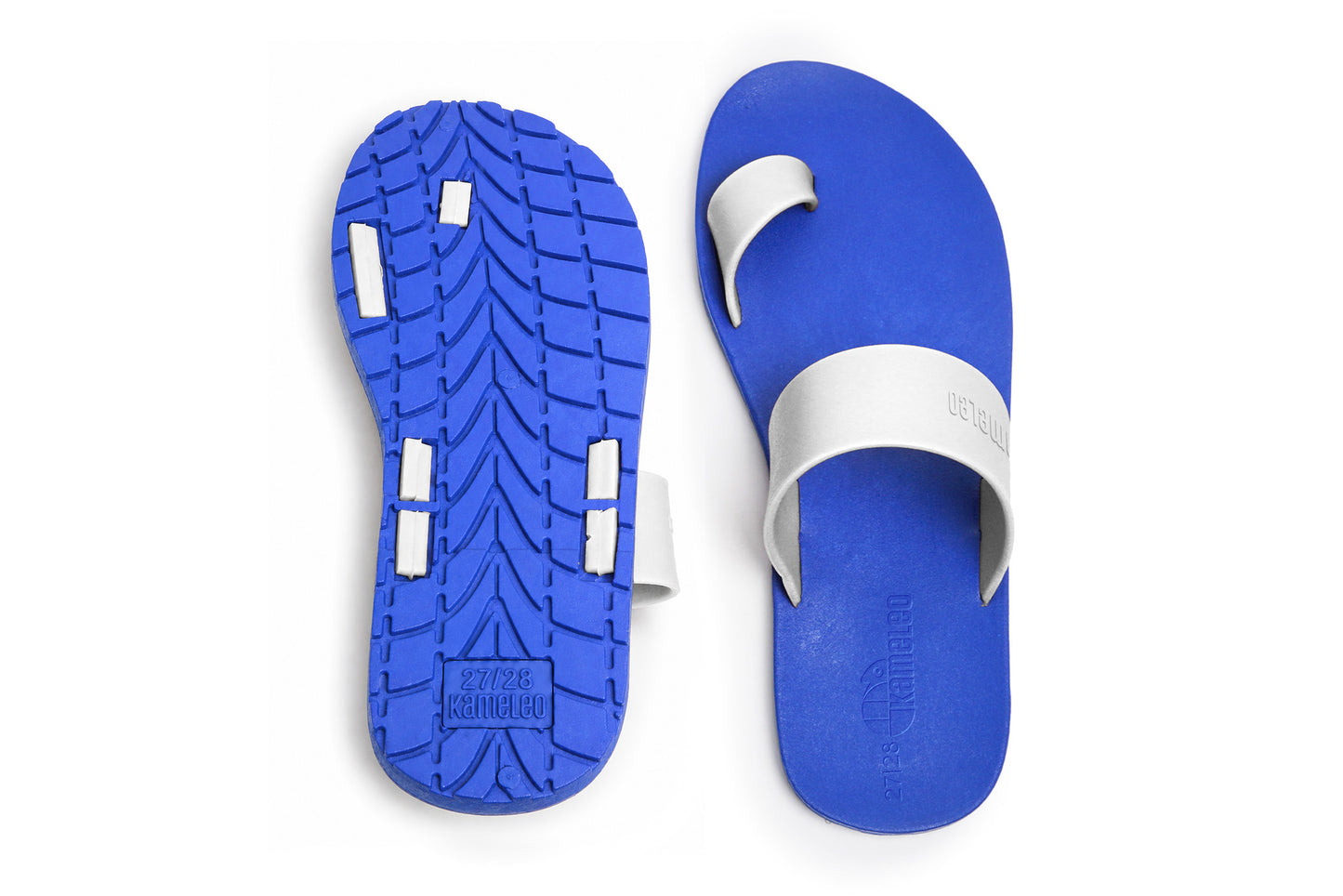 Pop Thumb Kids Blue Sole White Strap