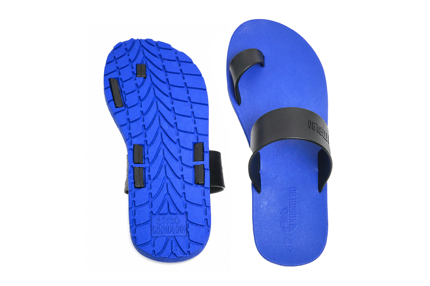 Pop Thumb Kids Blue Sole Black Strap