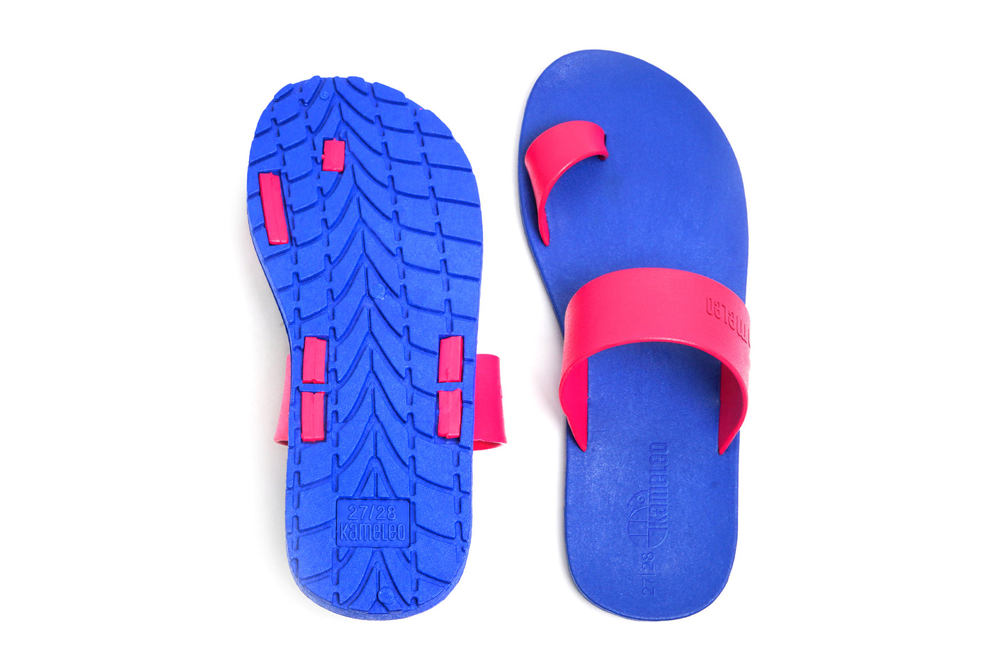 Pop Thumb Kids Blue Sole Pink Strap