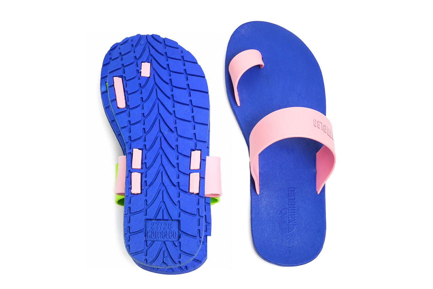 Pop Thumb Blue Sole LightPink Strap
