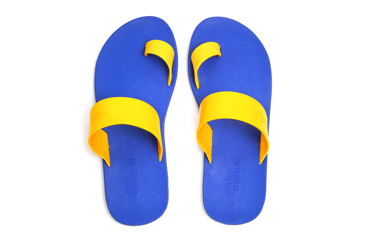 Pop Thumb Kids Blue Sole Yellow Strap